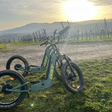 Sortie en trottinette électrique tout-terrain