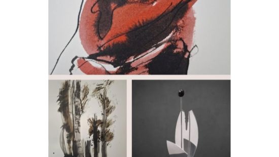 Exposition des oeuvres d'Eric de Buncey - Galerie Goralsky - Encres - Sculptures