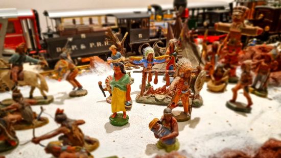 Exposition de jouets anciens