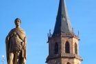 Statue et église Saint Maurice de Soultz, Crédit Vincent Schneider