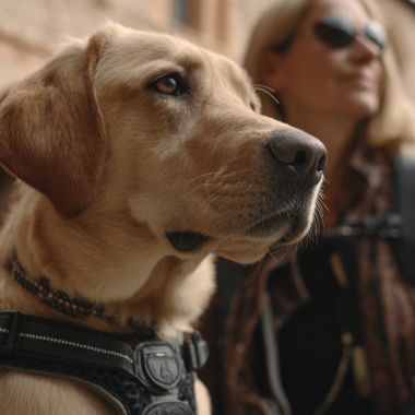 Vente de parmesan pour offrir un chien guide à un malvoyant
