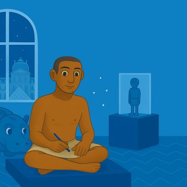 Micro-Folie : Raconte moi une œuvre - Le scribe accroupi