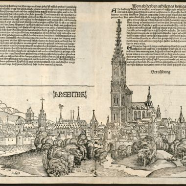 Micro-Folie : Face à l'œuvre - Vue de Strasbourg de la Chronique de Nuremberg