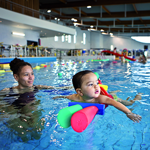 The aquatic space L'O in Obernai