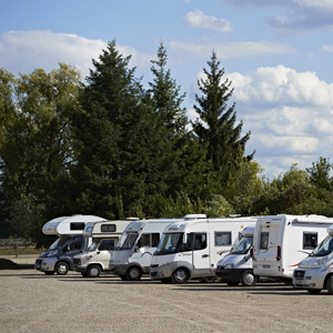 Campingcaristes stationnés à Obernai